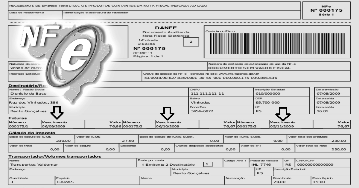 Nota Fiscal Eletrônica NF e